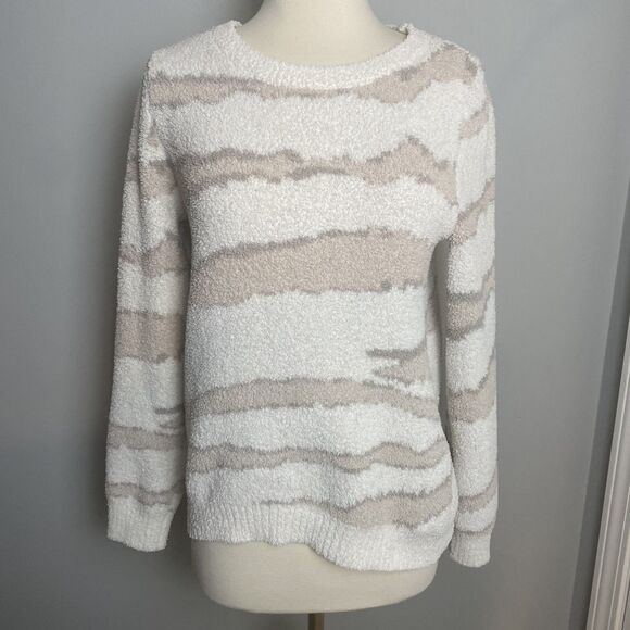 Barefoot Dreams CozyChic Striped Knit Sweater - Size XS - Picture 1 of 7